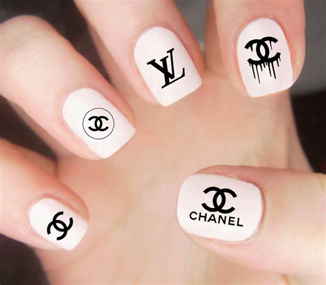 stickers ongles chanel